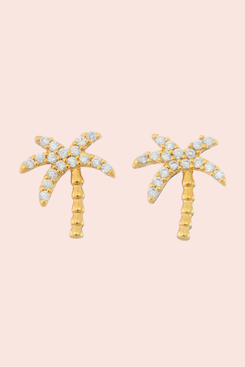 Sparkle Palm Tree Earrings