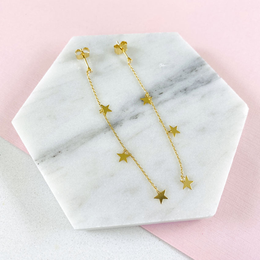 Star Drop Earrings