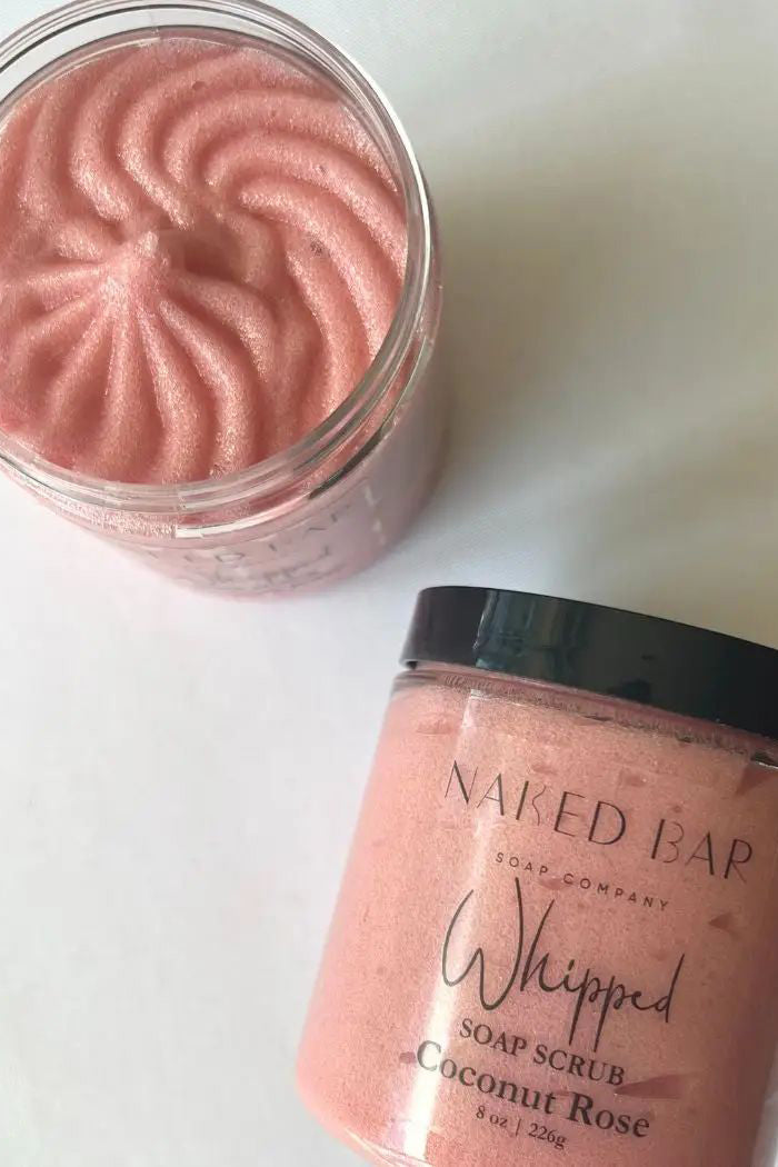 Coconut Rose Whipped Soap Scrub